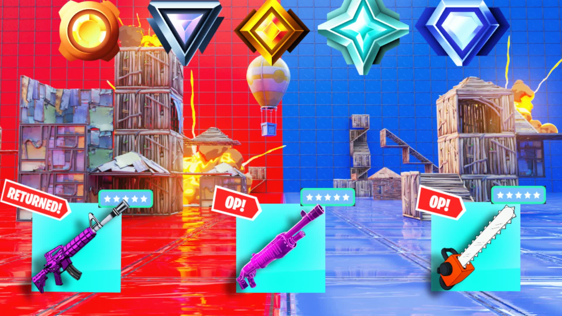 カオスレッドVSブルー