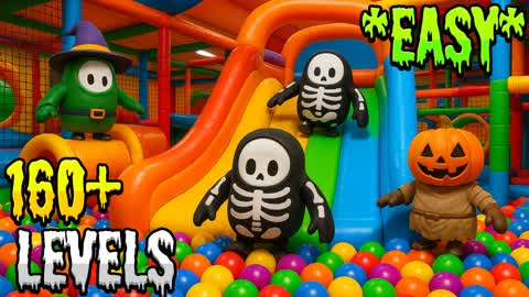 🎃🌈HALLOWEN FALL GUYS OBBY🎃