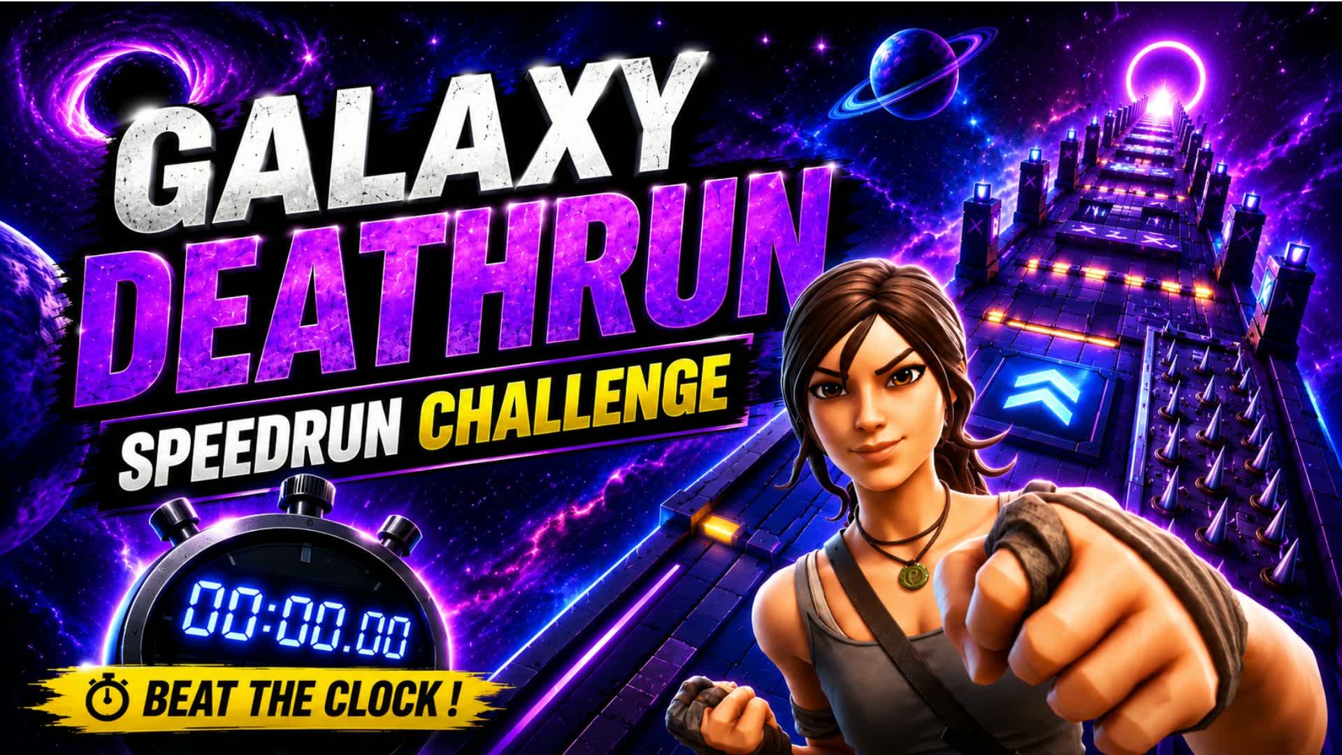 🌌GALAXY DEATHRUN | SPEEDRUN CHALLENGE🚀