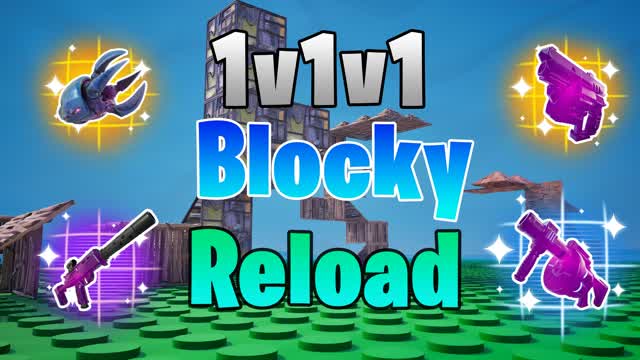 1v1v1 Blocky Reload - Free For All