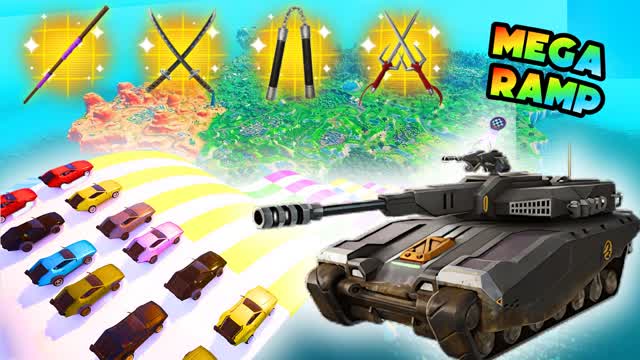 TMNT MEGA RAMP CARS | DRIVE AND FIGHT🚗