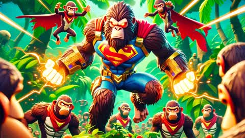 🐒CRAZY APE HERO ZONEWARS😆