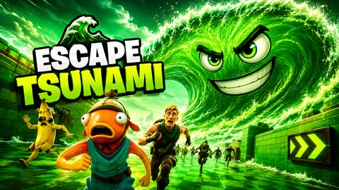🌊ESCAPE TSUNAMI⭐DEATHRUN🏃‍♂️‍➡️