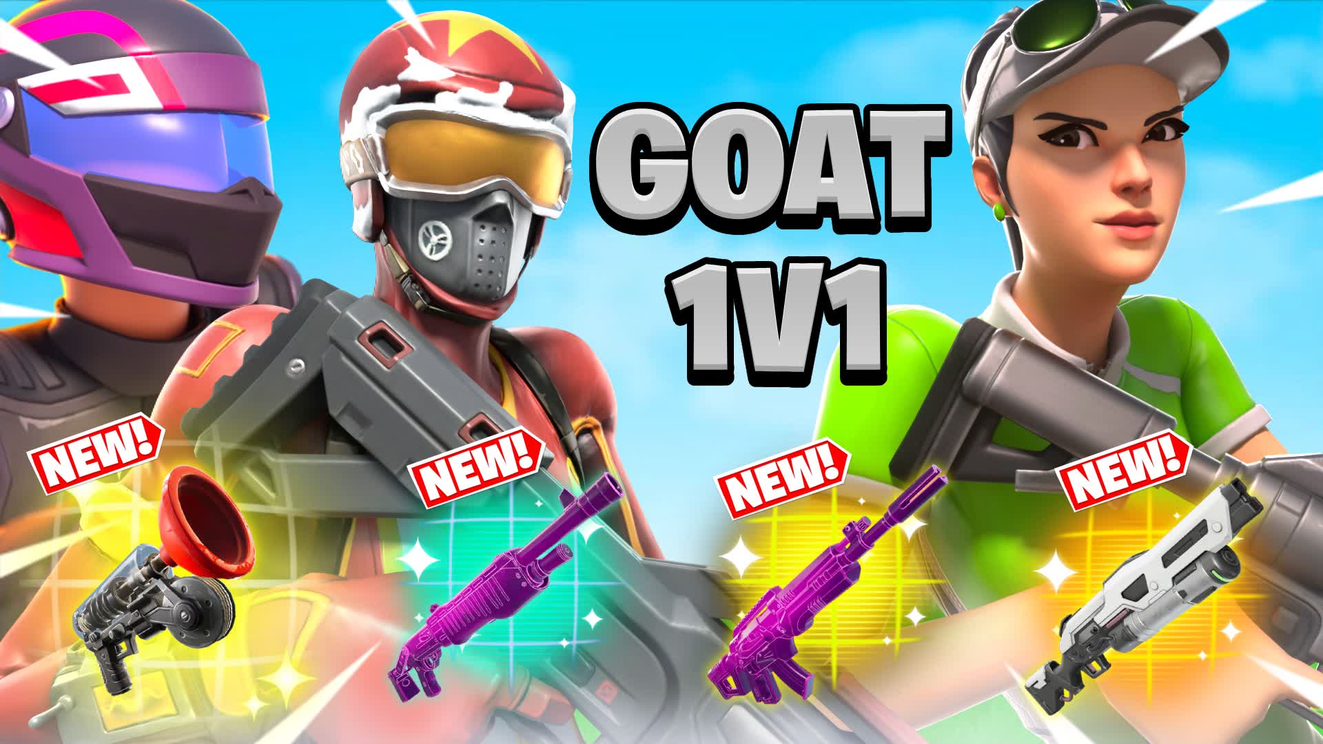 NEW WEAPONS 1v1 Build Fights!🎯
