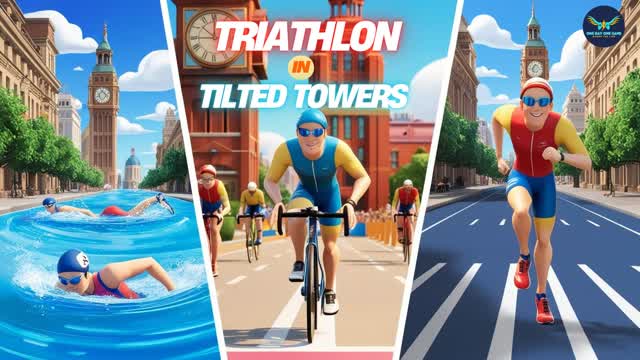 Tilted Triathlon: Swim, Ride, Run!