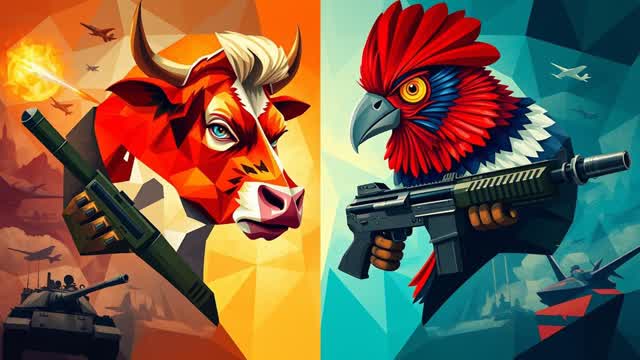 COWS VS BIRDS - WAR ROYALE (LORDY)