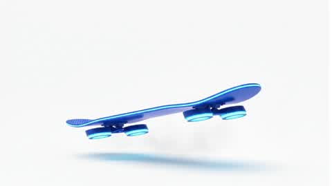 Um skate futurista no meio do nada