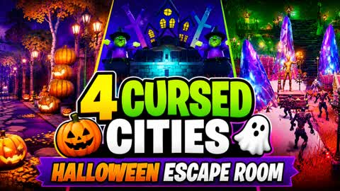 🎃 4 CURSED CITIES|ESCAPE ROOM👻