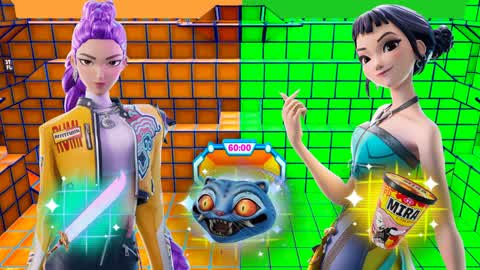 GREEN VS YELLOW HALLOWEEN