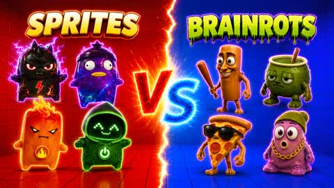 SPRITES VS BRAINROTS 🔴🔵