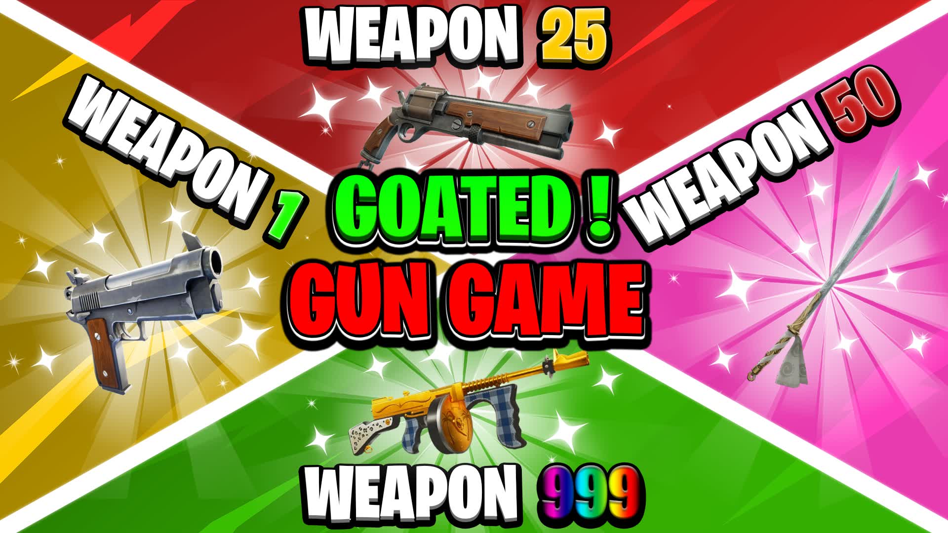 GOATED ! 🔫 GUN GAME ONE SHOT 🎯