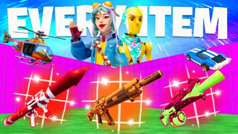 ALL ITEMS 1V1 - ALL GUNS AND RIDES