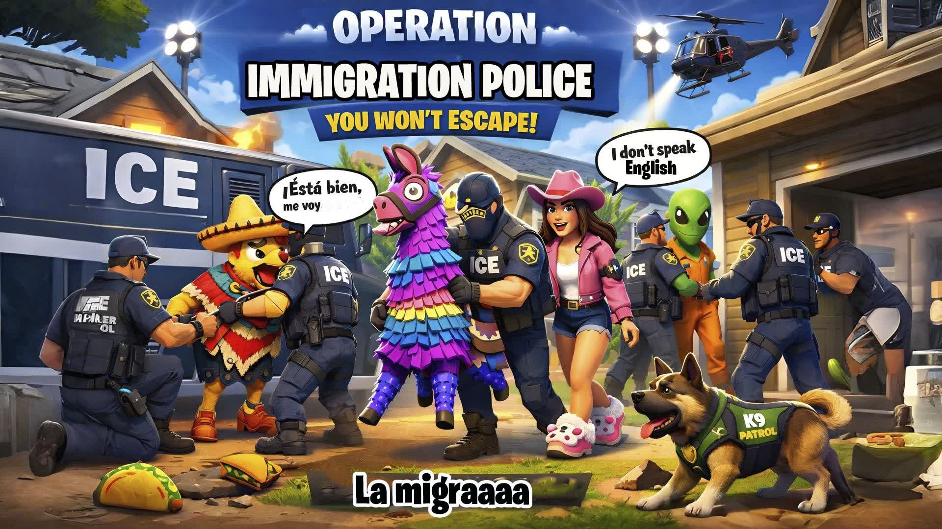 OPERATION IMMIGRATION 🚔 POLICE ATTACK