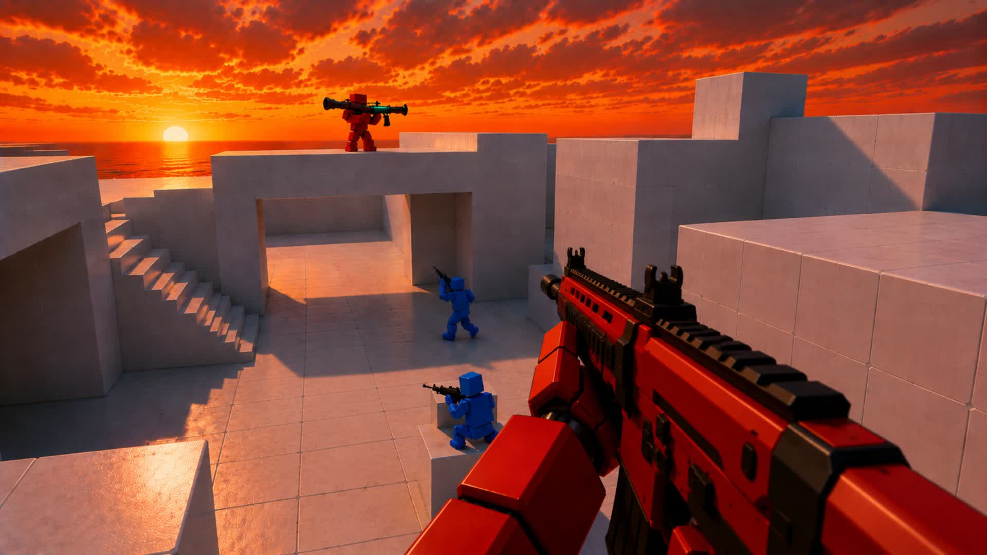 RED VS BLUE🔴🔵 INSANE COMBAT