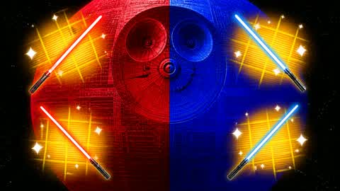 PRACTICE STAR WARS RED VS BLUE 🔴🔵