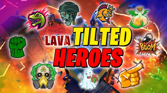 🌋LAVA TILTED TOWERS - HEROES 🦸♂️