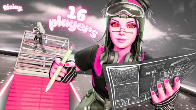 pink 1vs1 map (16 players)