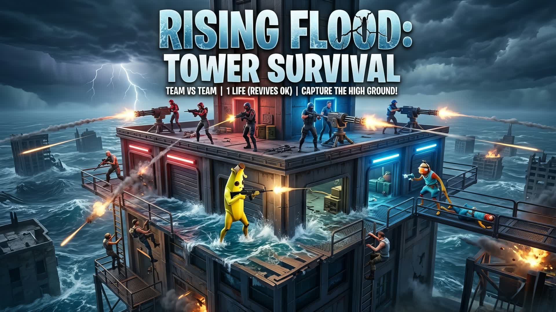 🌊 水面上昇バトル