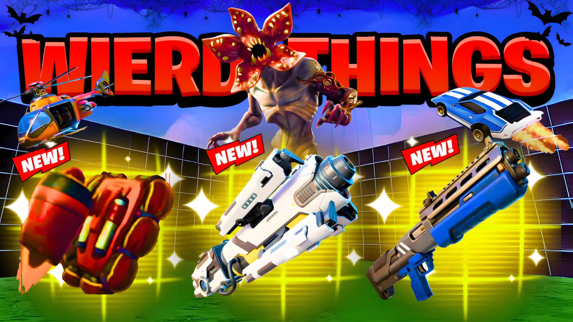 WEIRD THINGS 1V1 ALL GUNS & RIDES FFA 🎯