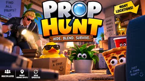 🏠 CRAZY MALL PROP HUNT 🔍