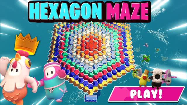 âFall Guys Hexagon Mazeâ
