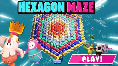 ⭐Fall Guys Hexagon Maze⭐