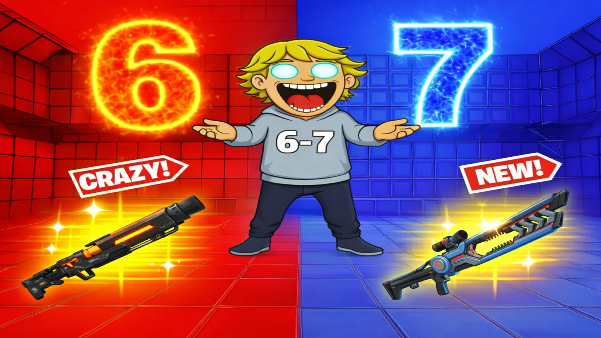 RED VS BLUE 🔵🔴(ALL GUNS, 67, AURA MAX)