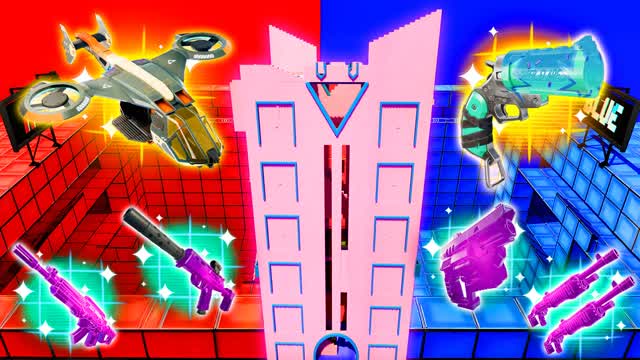 SQUID TOWER RED VS BLUE🔴🔵 UWU