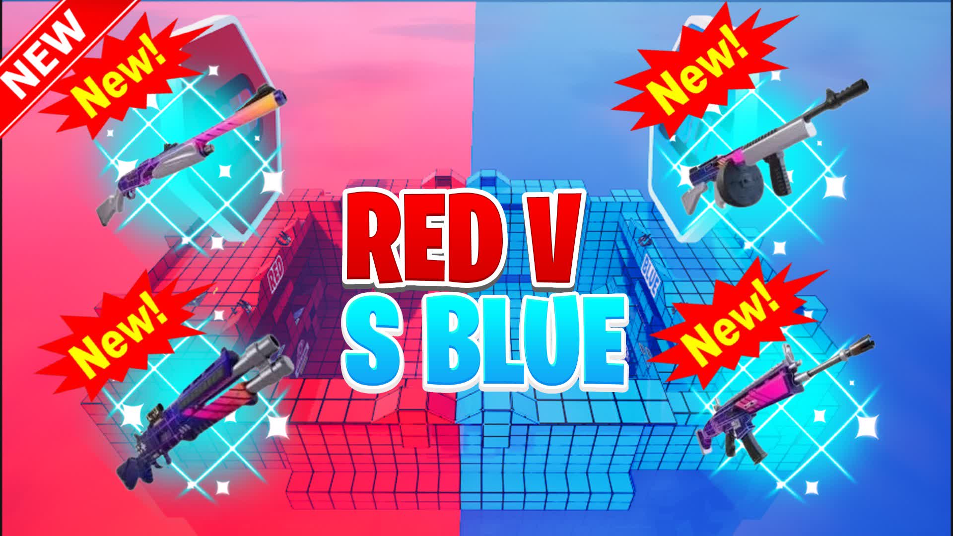RED VS BLUE 🔴🔵 (ALL WEAPONS · BOOSTS)