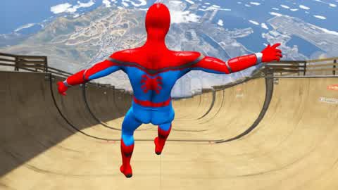SPIDERMAN MEGA RAMP RACE