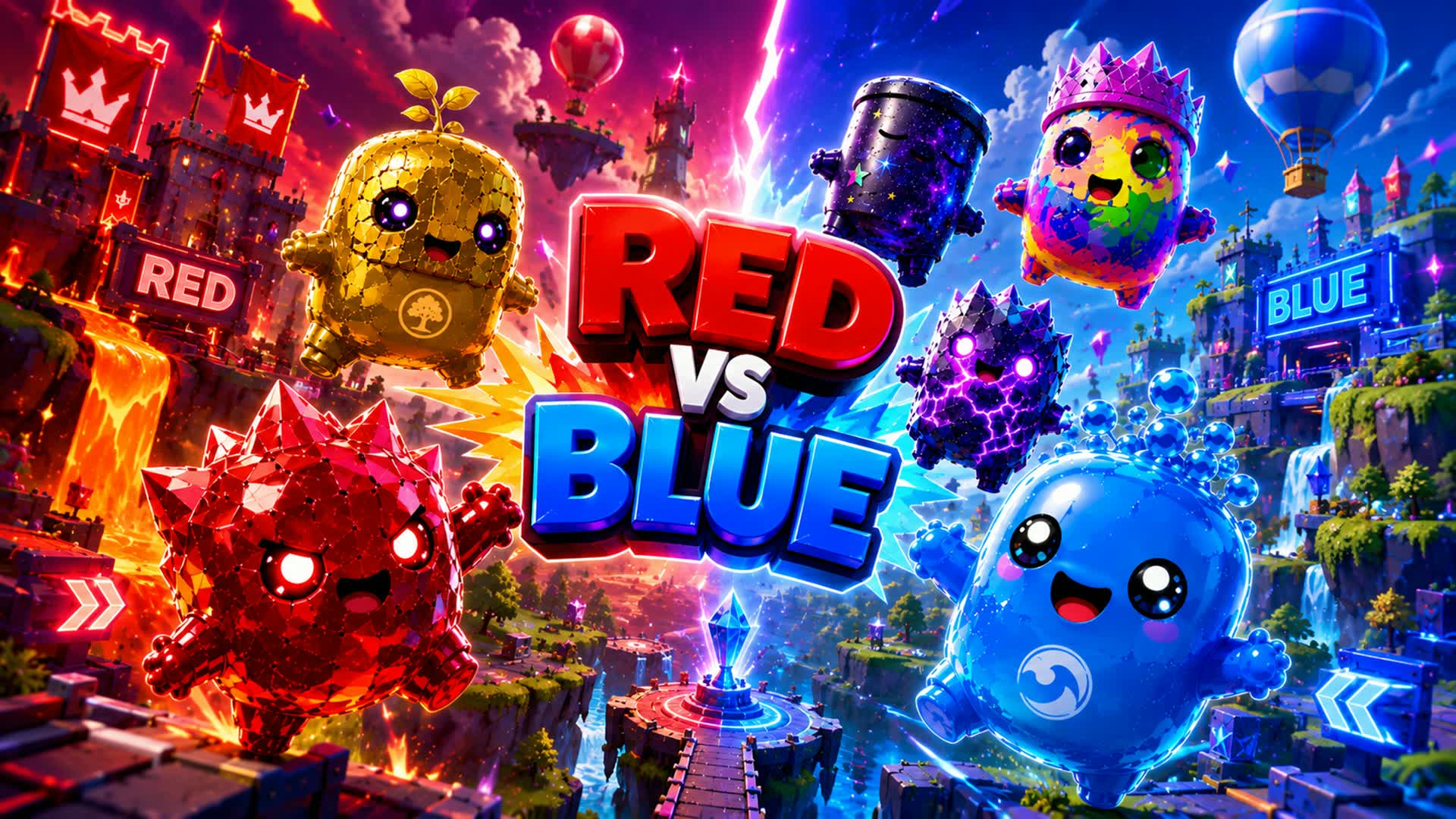 🏆 RED vs 🔵 BLUE Team Clash ⚔️