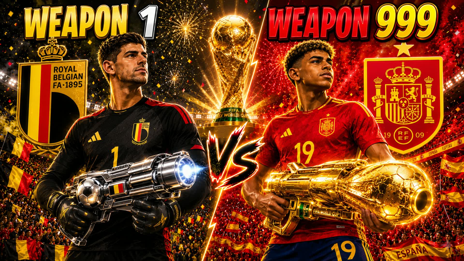 SPAIN VS BELGIUM GUN GAME