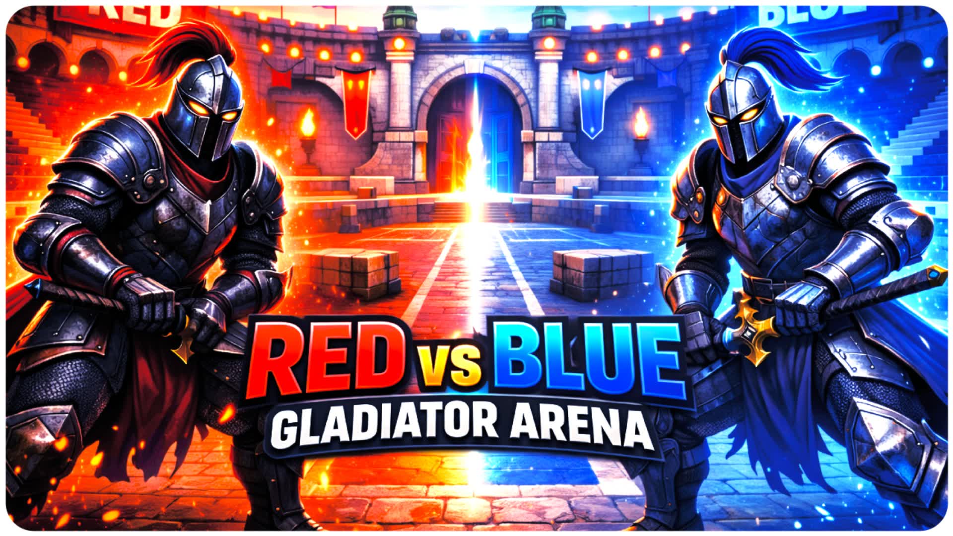 🔴赤vs青🔵グラディエーターアリーナ