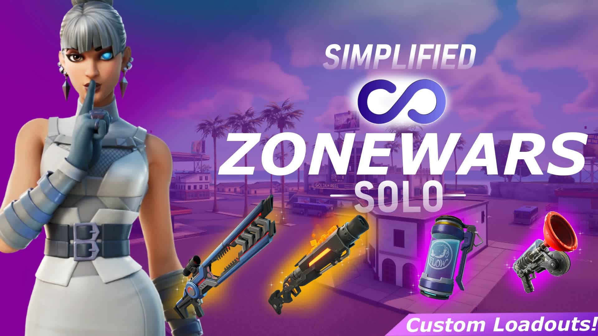 Simplified Zone Wars 🌀[Infinite - Solo]