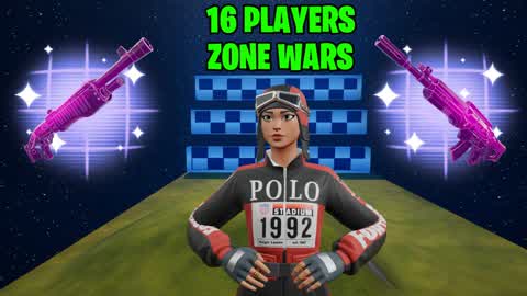 SOLO ZONE WARS 16 PLAYERS