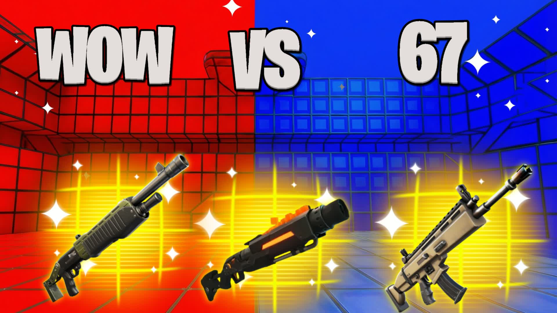 RED VS BLUE🔴🔵 (ALL GUNS)