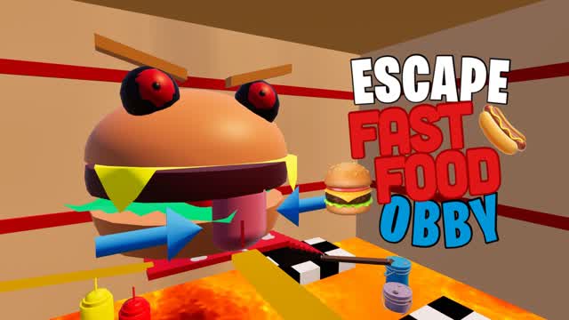 🍔ESCAPE FAST FOOD OBBY🌭