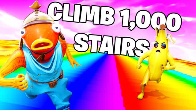 🔥Climb 1,000 Rainbow Stairs🔥