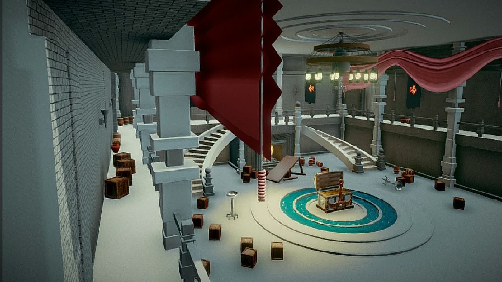 旧宮殿のインテリア