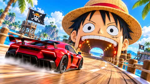 ONE PIECE CAR DRIVE CITY RAMP JUMP