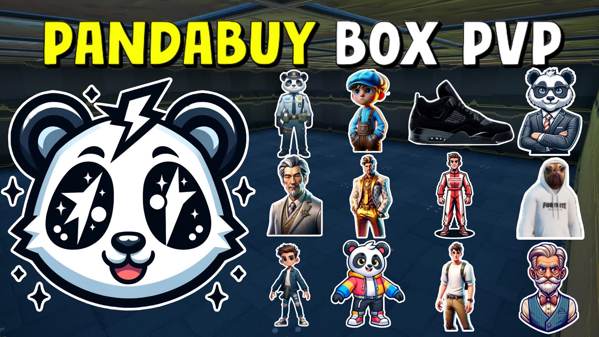 🐼PANDABUY BOX PVP📦 243762153734 by wiopo Fortnite Creative Map Code Fortnite.GG