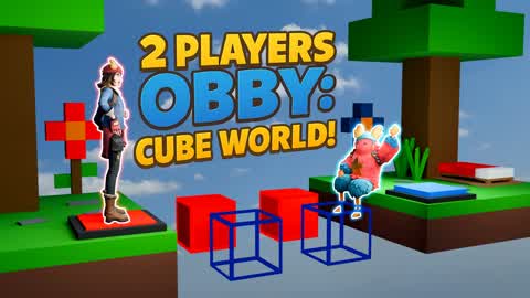 Teamwork Obby - Cube World! (Duos)