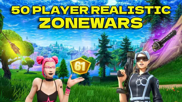 50 PLAYER REALISTIC ZONE WARS [SOLO]