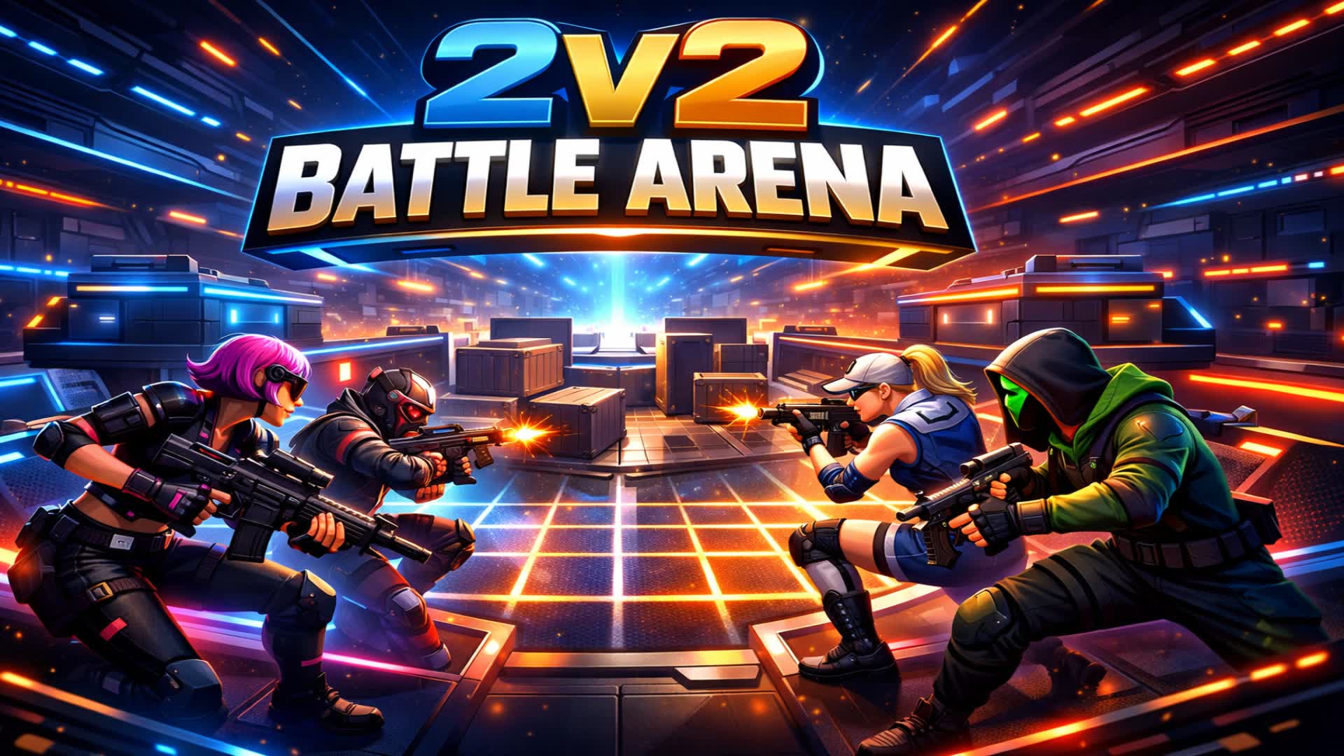 2v2 Realistic Battle Arena