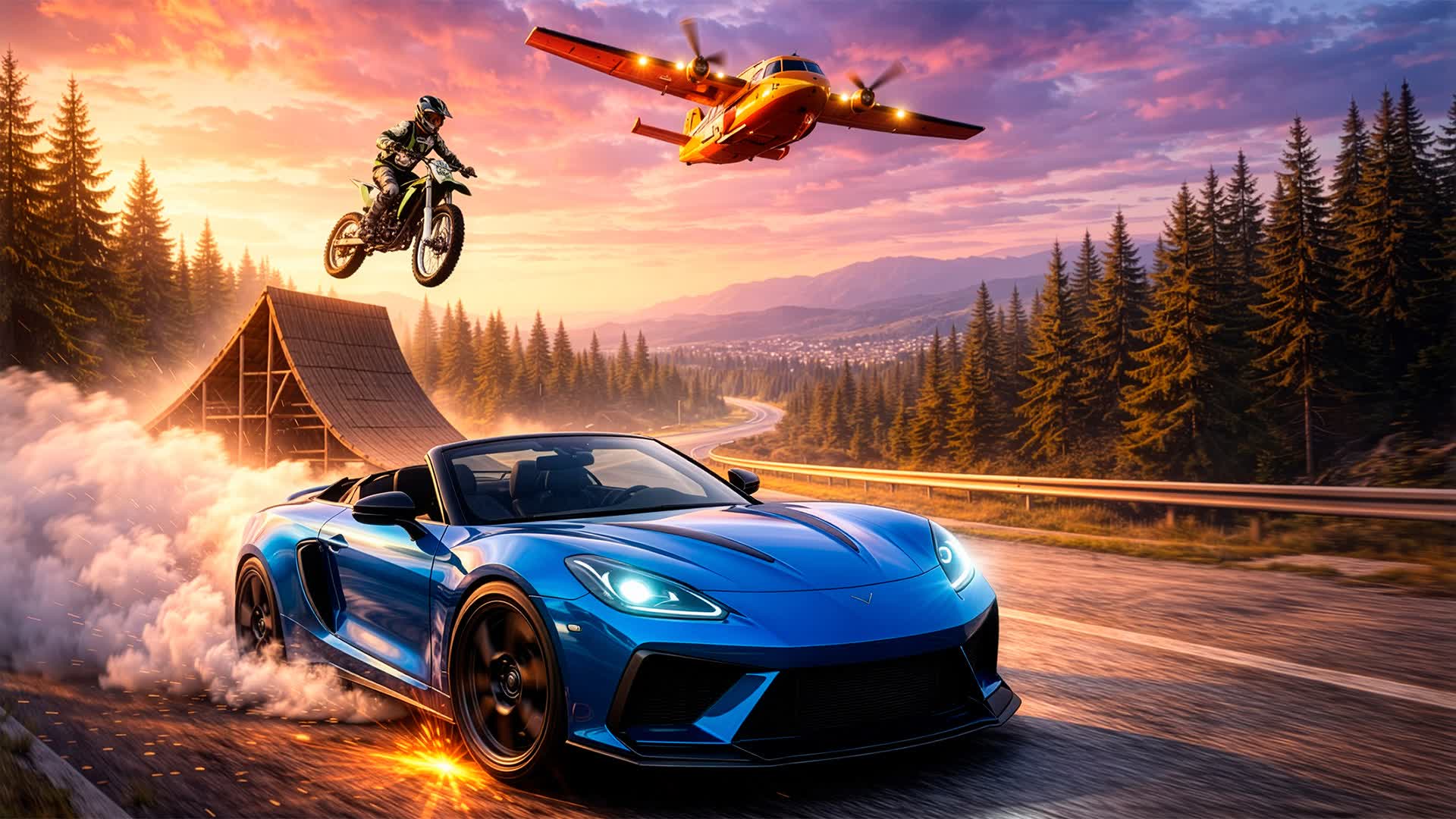 🚗CHAOS DRIVE FREE FOR ALL🌄