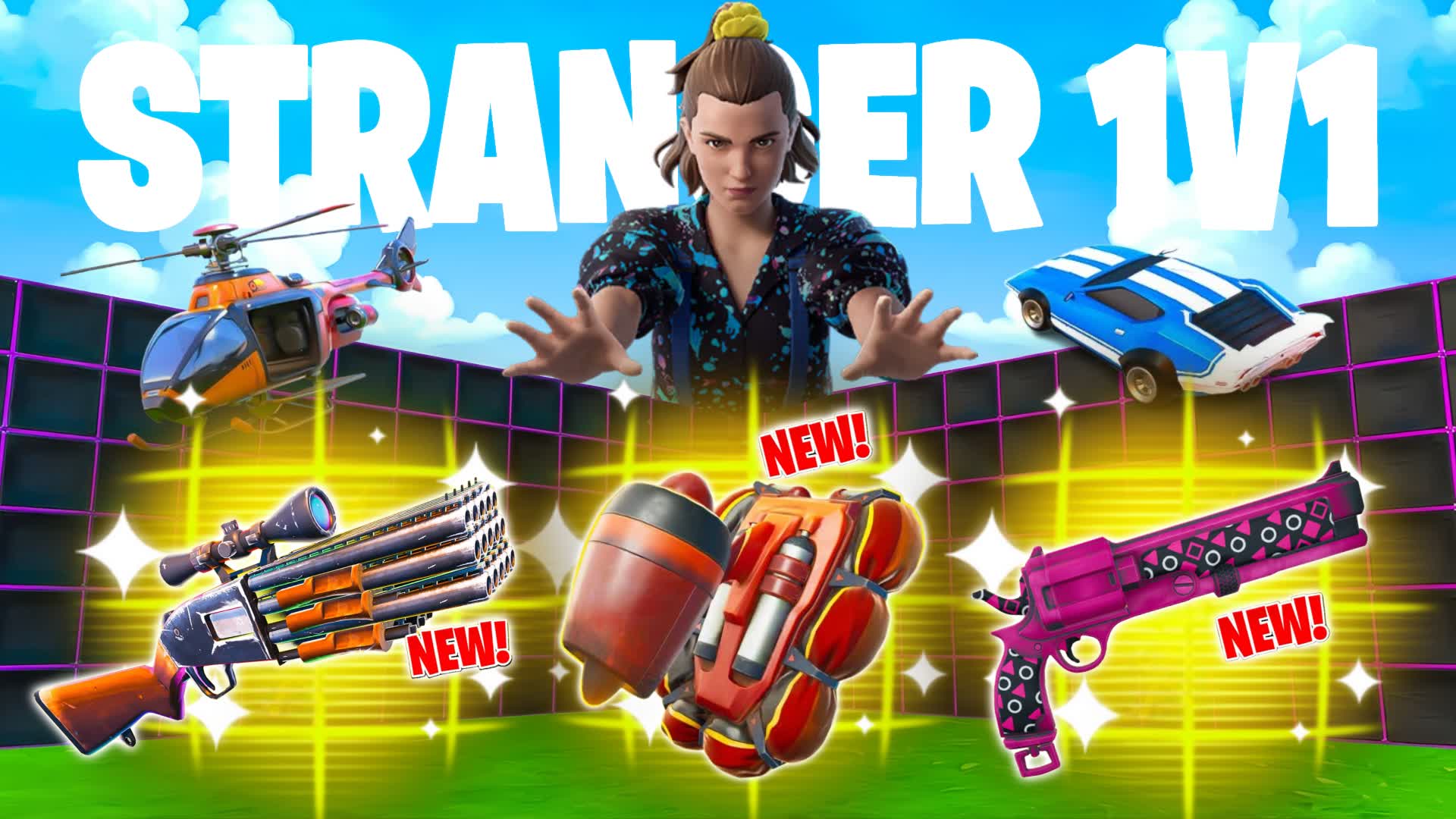 STRANGER 1V1 FFA - ALL GUNS & RIDES