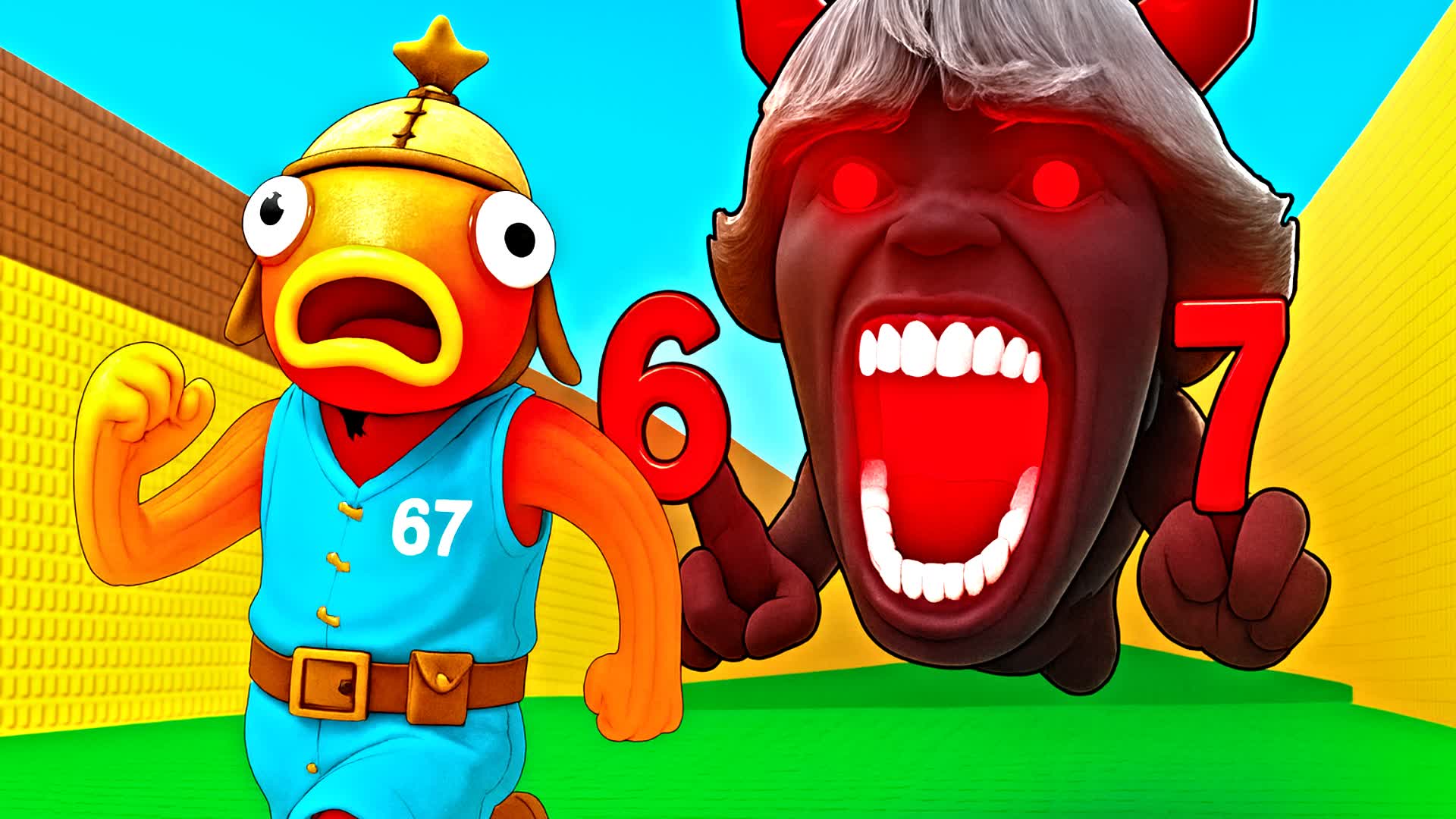 DON`T GET CRUSHED BY 67 parkour deathrun