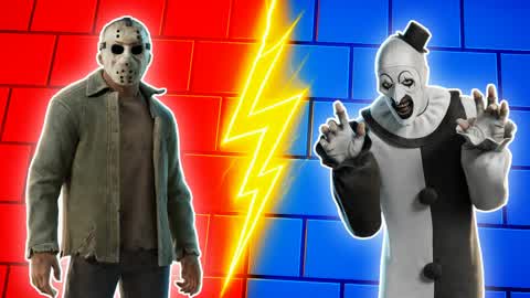 JASON VS CLOWN CRAZY RED VS BLUE 🔴🔵
