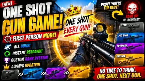 GUN GAME CITY ONE SHOT🔫 [ALL GUNS]