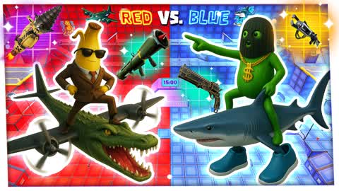 🐊 BRAINROT BATTLE 🦈 RED VS. BLUE  🔴🔵